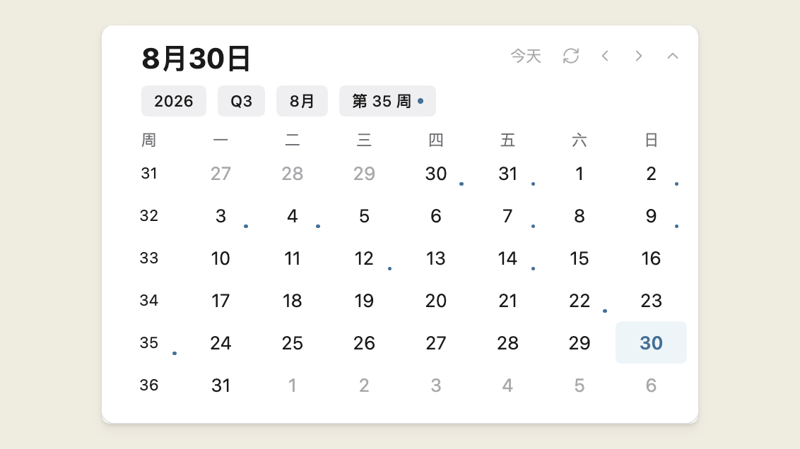 周期笔记用 Base 自动索引这几天的记录